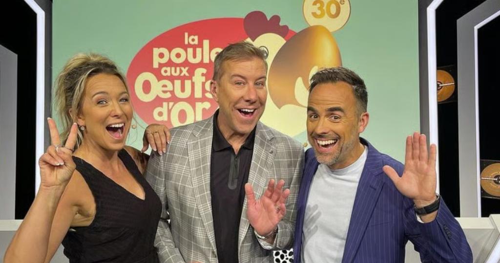 Julie Houle, Richard Turcotte et Sébastien Benoît à La poule aux oeufs d'or 