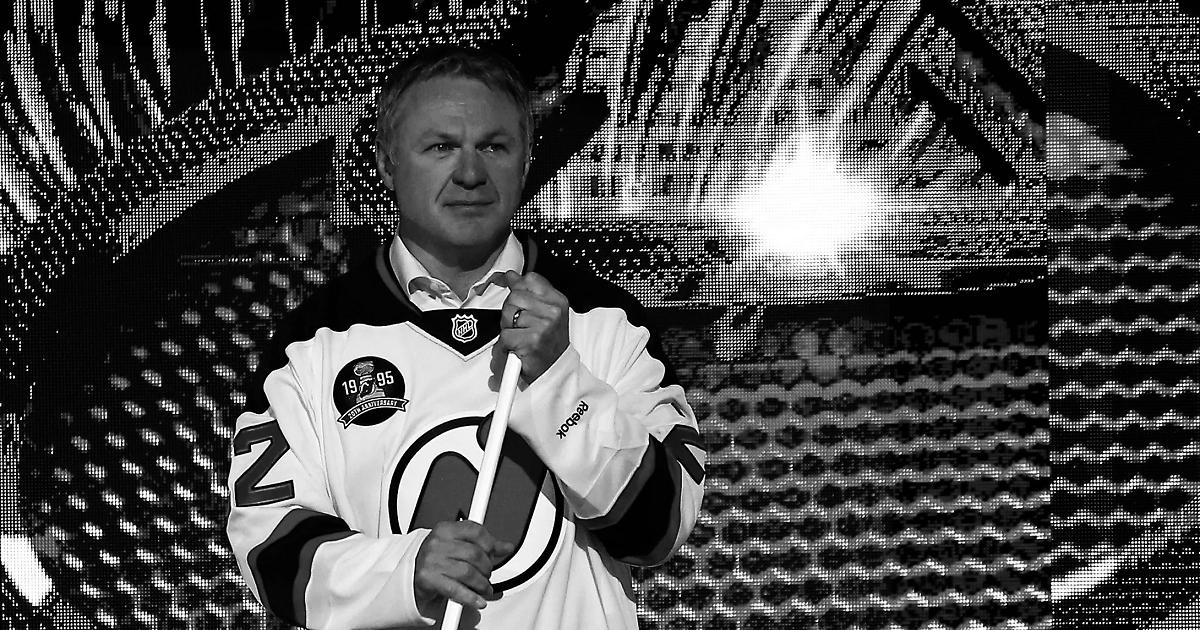 Claude Lemieux-Devils-Stick-Black-And-White-Feat-Elsa-Getty