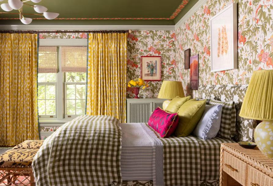 Chambre en papier peint