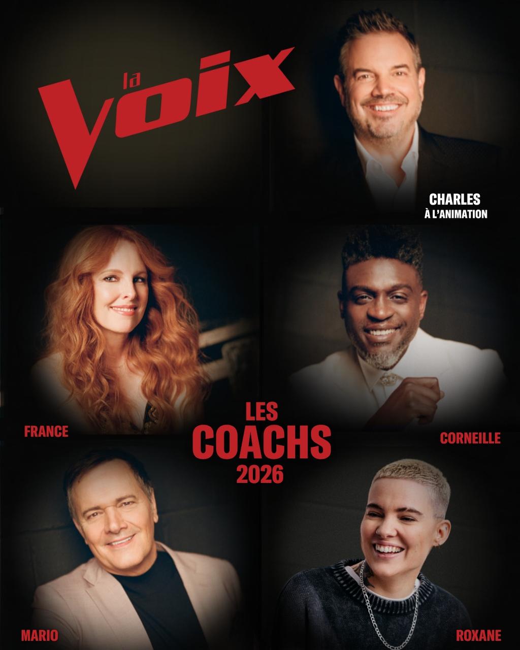 Les coachs de La Voix 2026