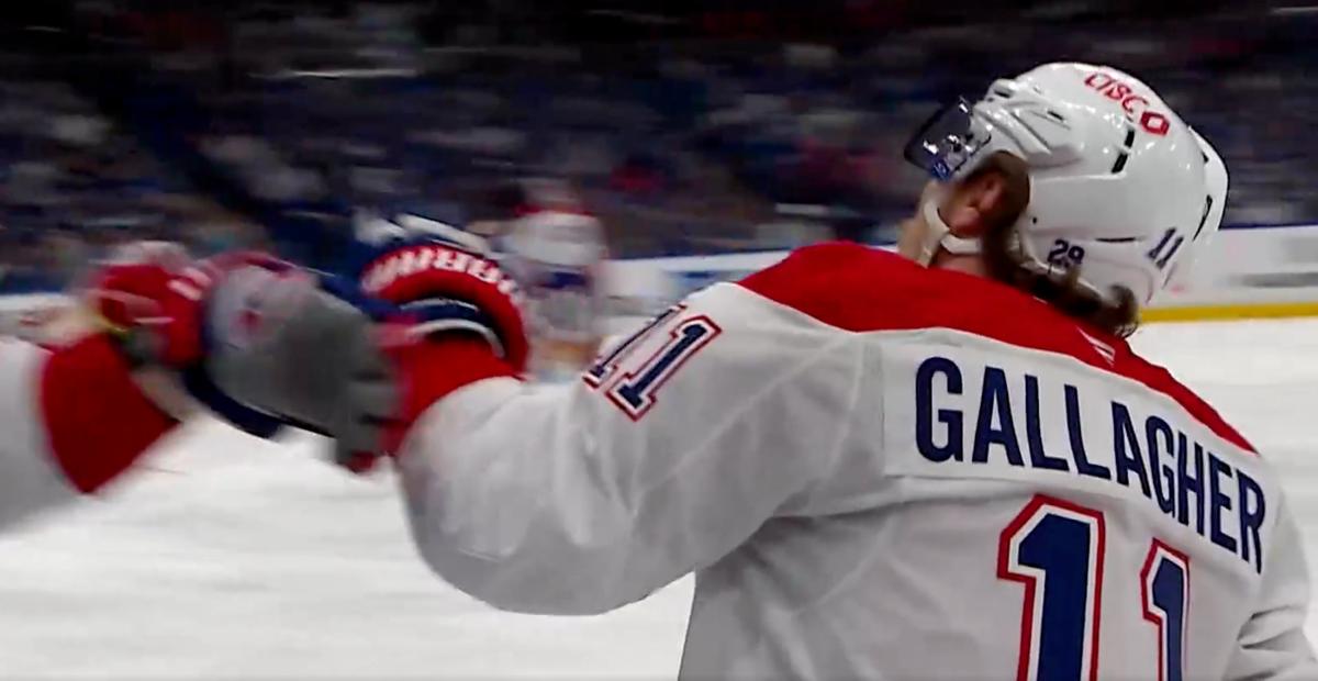 Brendan Gallagher marque son premier but des sériesa