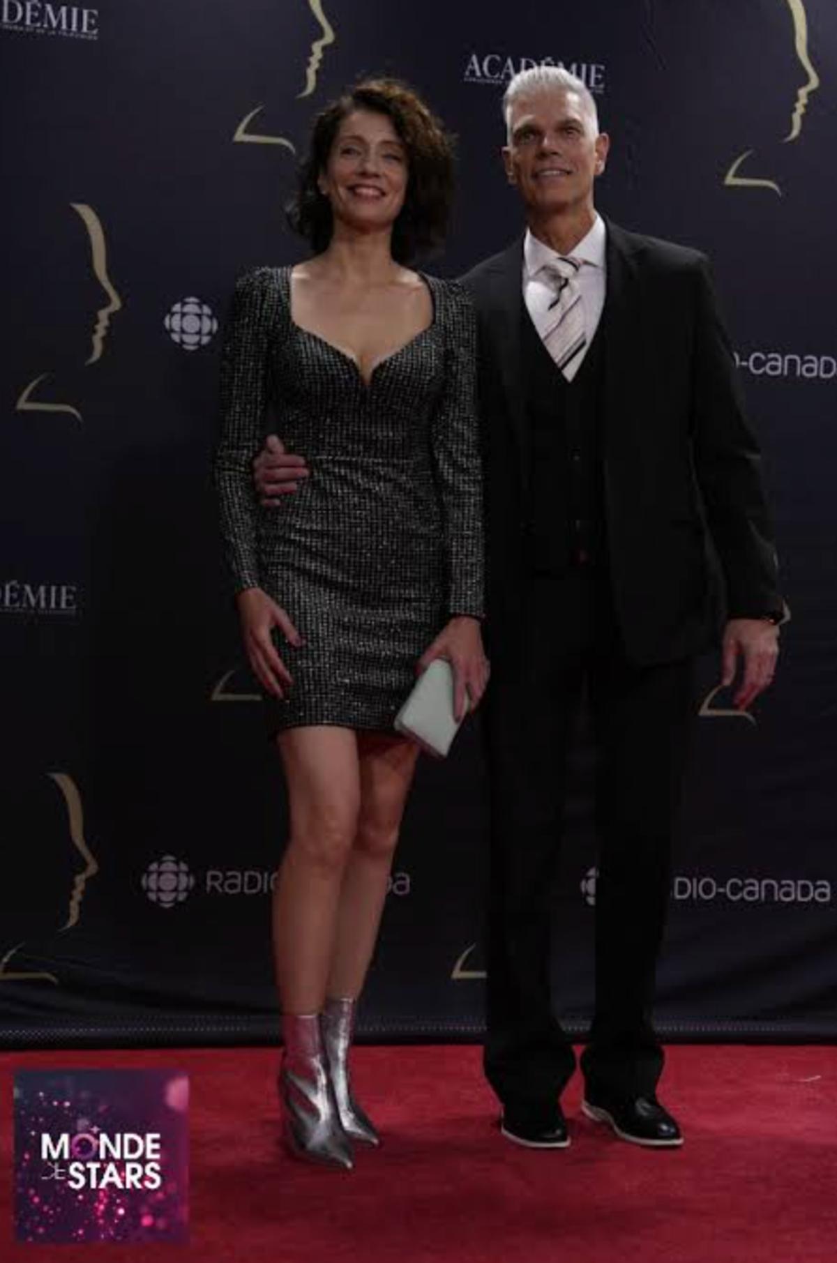 Marilyse Bourke et Philippe Provencher sur le tapis rouge des Gémeaux 2023