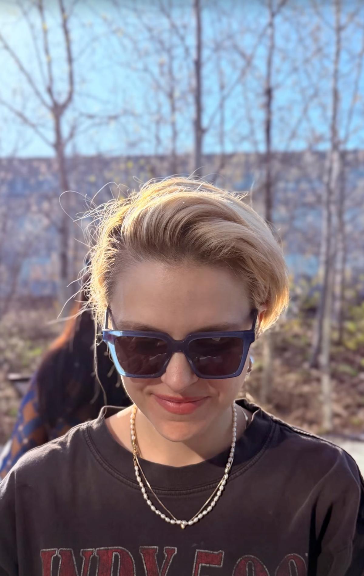 Sarah-Jeanne Labrosse et sa nouvelle coupe