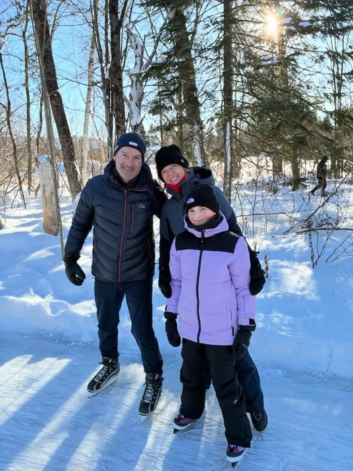 Patrice Roy et sa famille