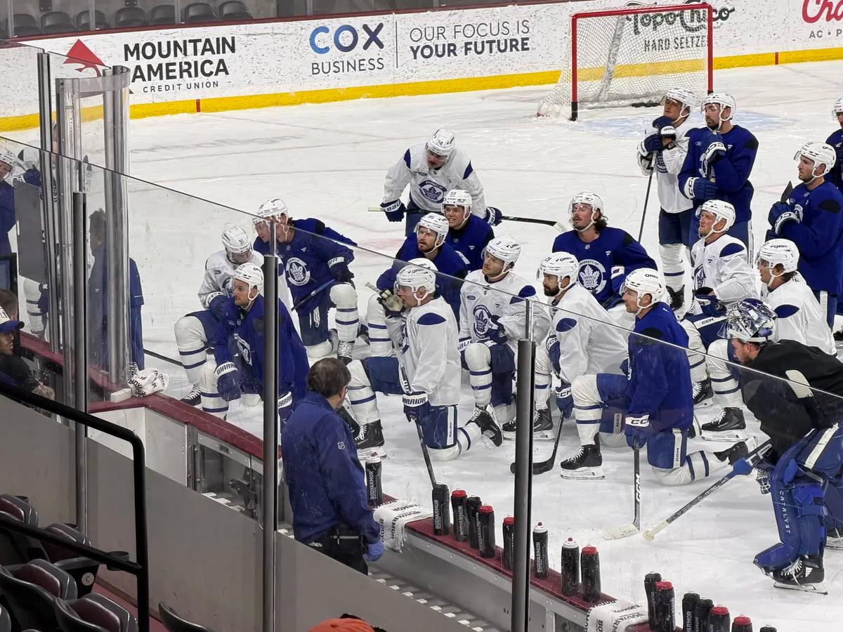 Maple Leafs' practice