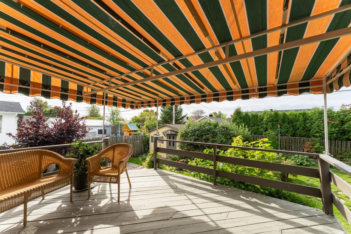La terrasse arrière