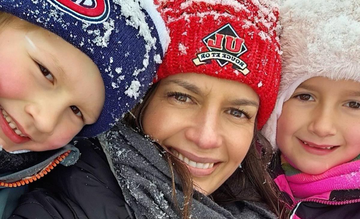 Geneviève Guilbault et ses enfants