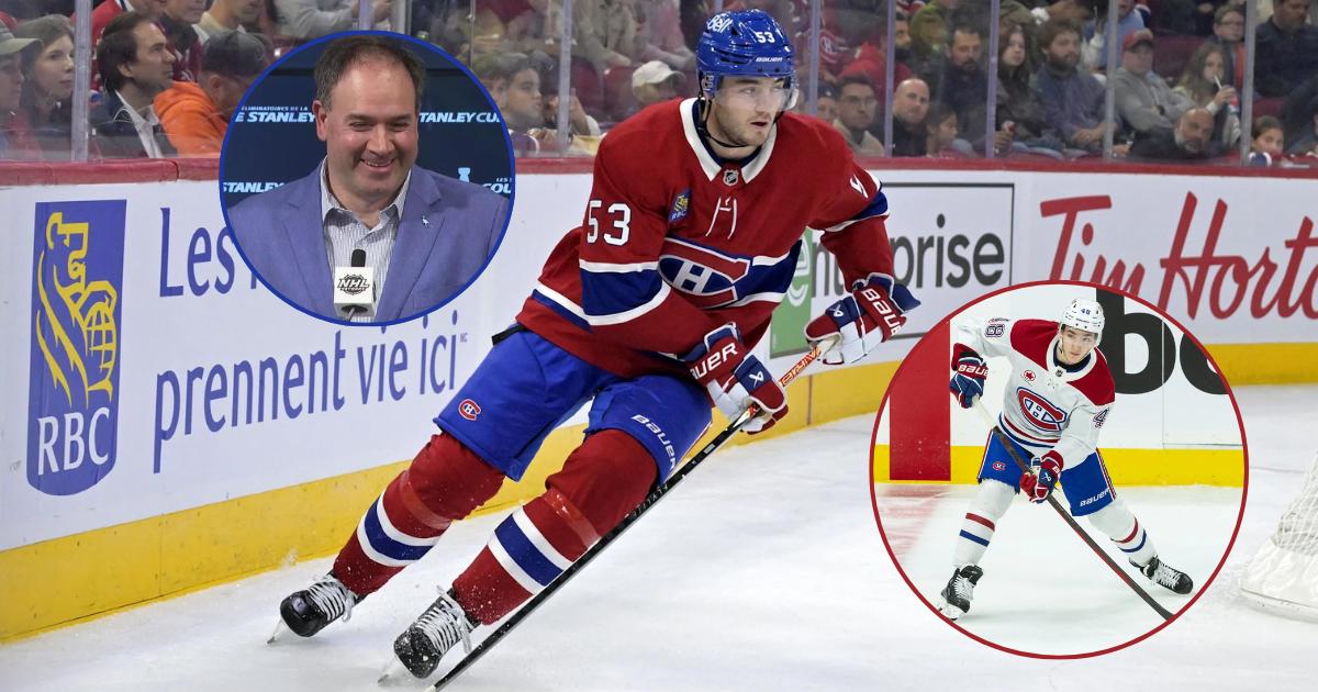 Noah Dobson, Lane Hutson et Pierre Dorion
