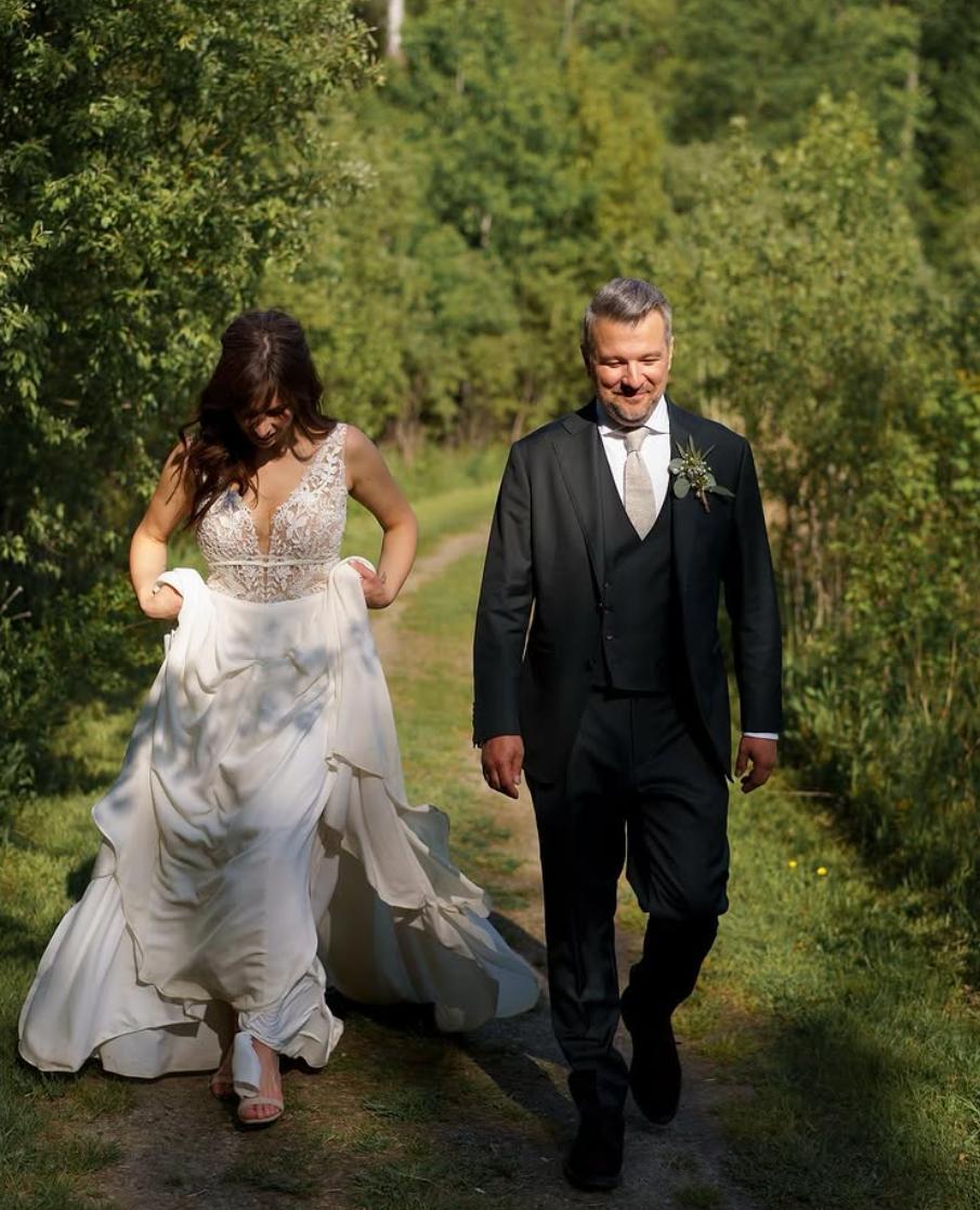 Émilie Janvier à son mariage