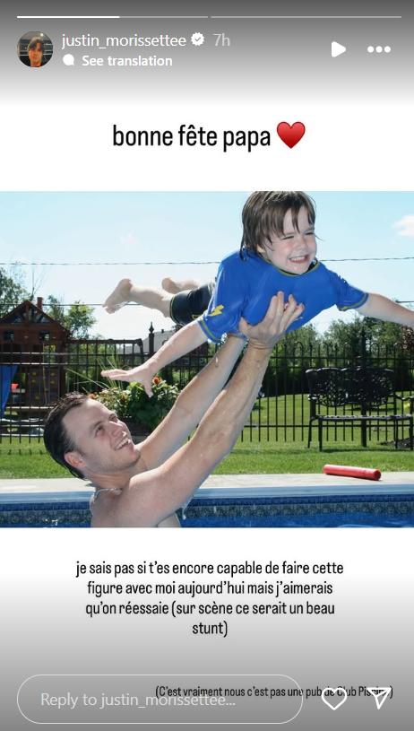Louis Morissette et son fils
