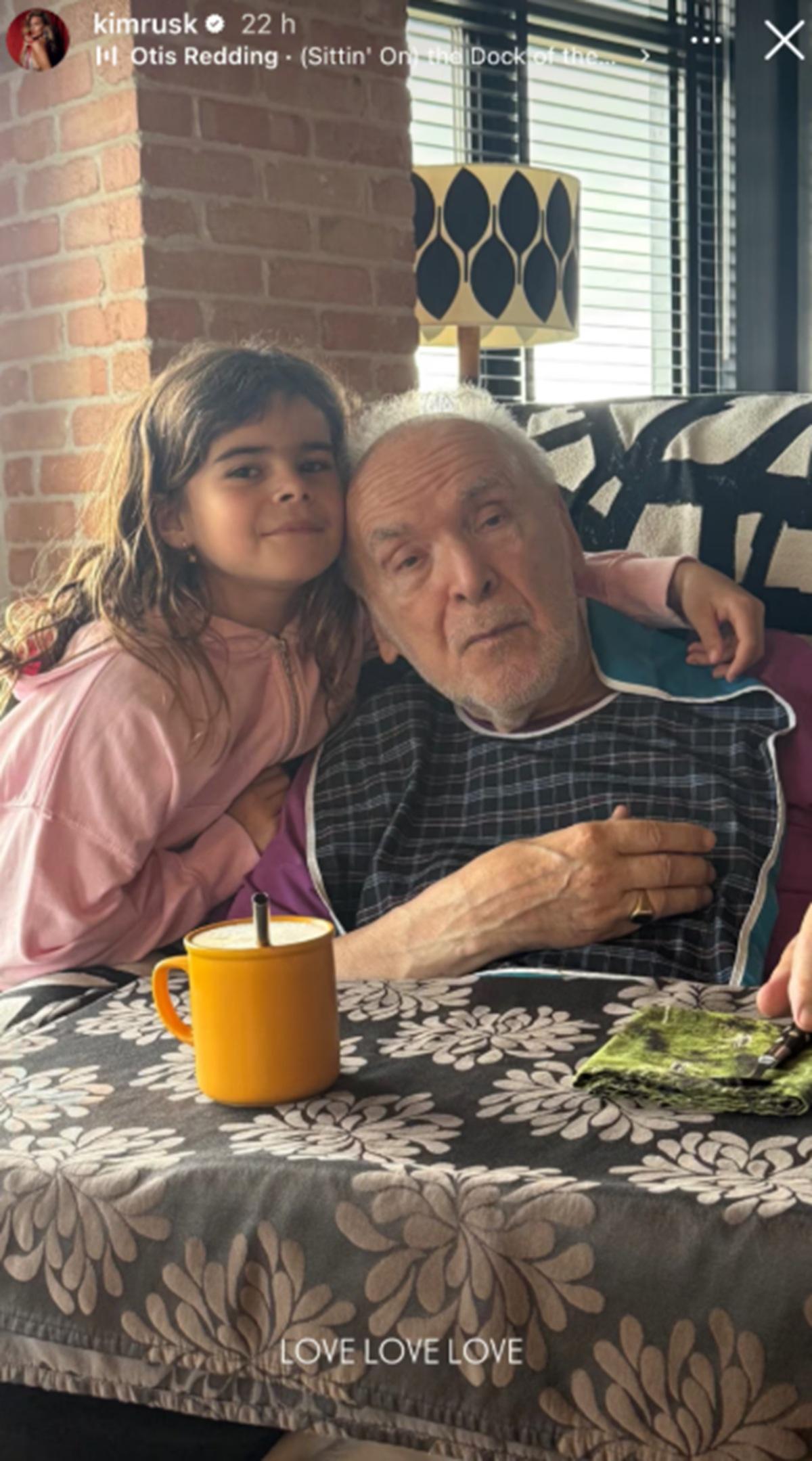 La fille de Kim Rusk et le père de Kim