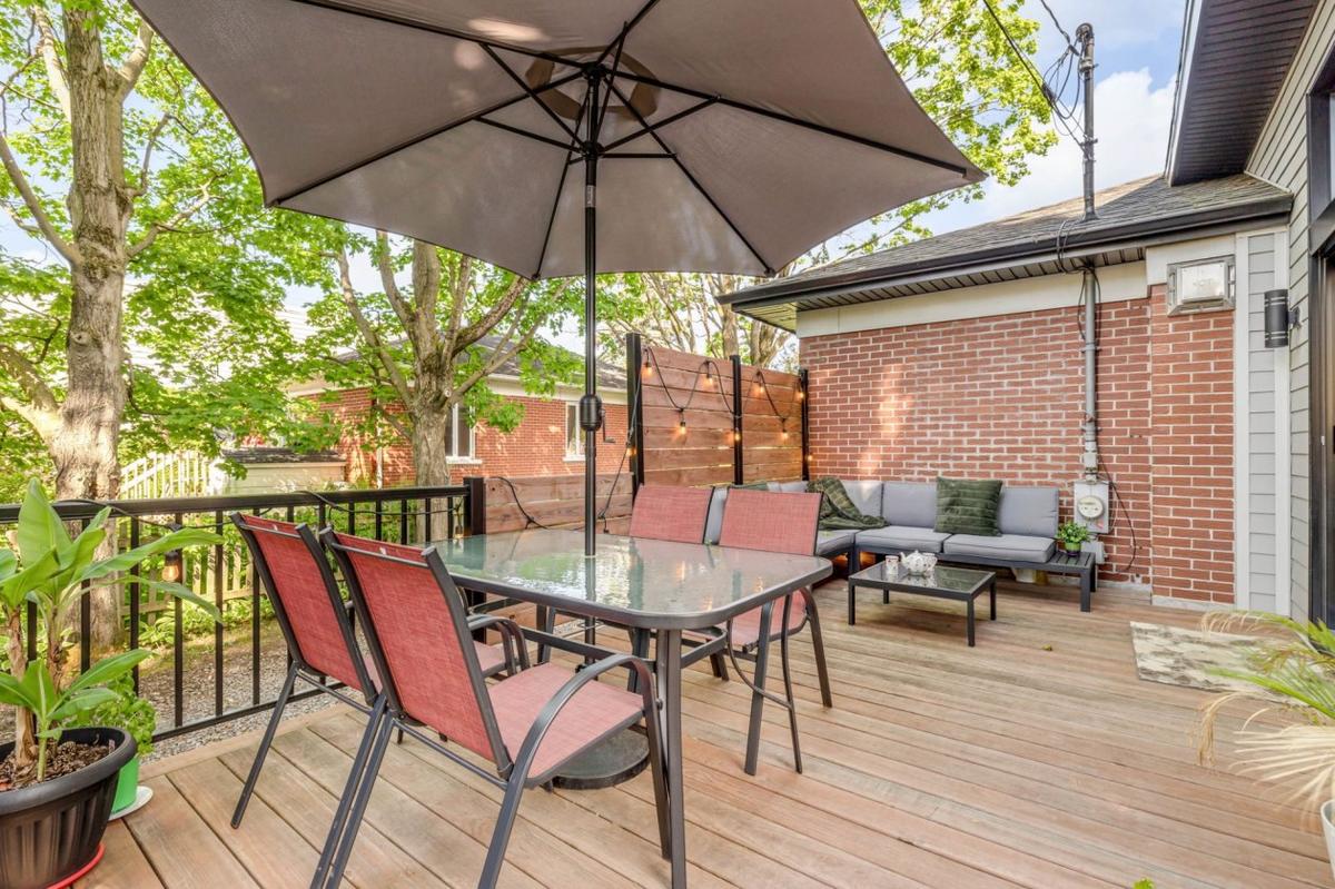Terrasse aménagée pour les beaux jours
