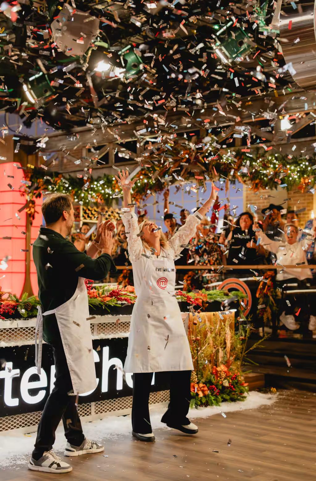 Ève-Martie Lortie à MasterChef Célébrités Temps des Fêtes