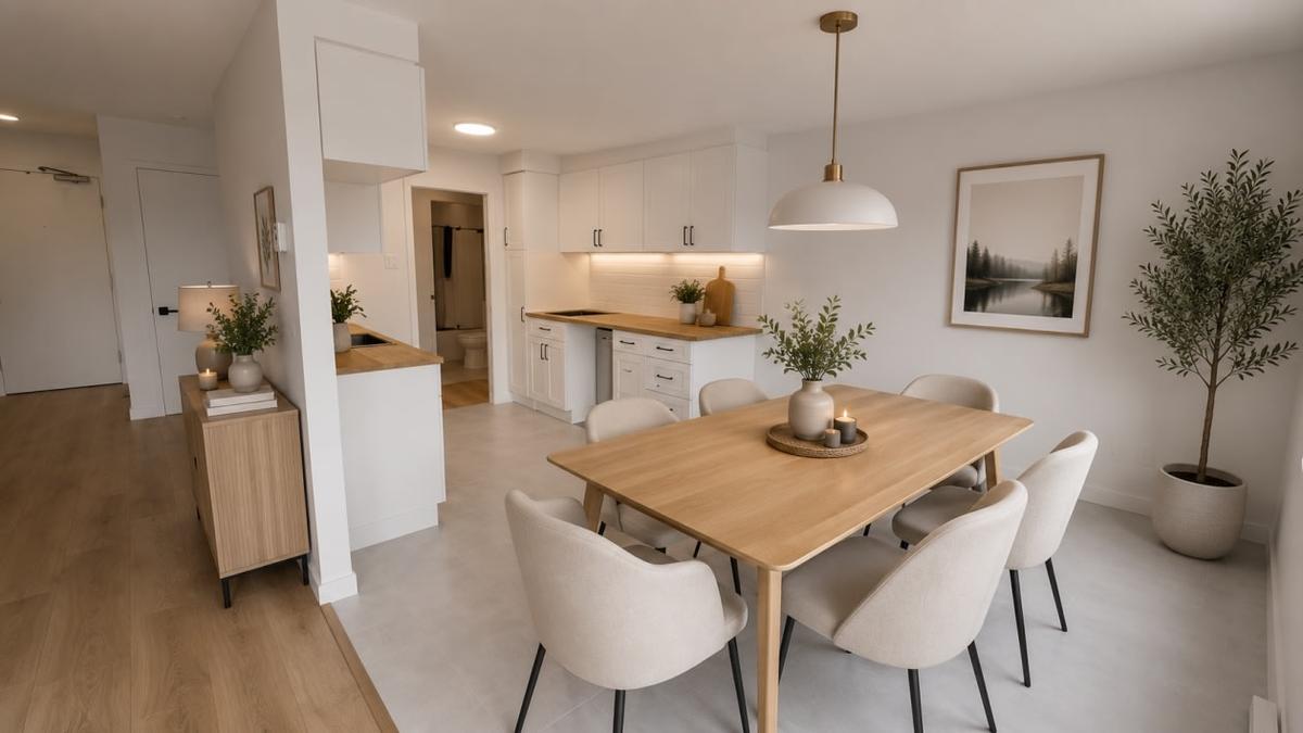 Cuisine aux finitions neuves