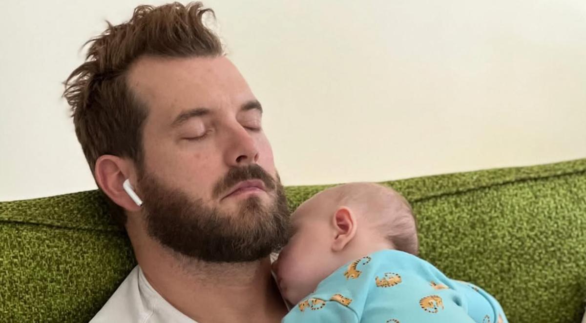 Ludovick Bourdages et son bébé Laurier