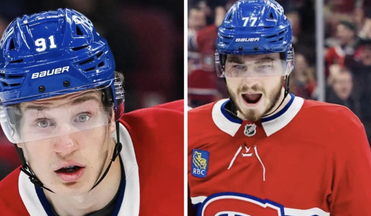 Oliver Kapanen et Kirby Dach