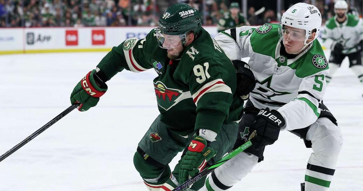 Minnesota Wild's Vladimir Tarasenko vs. Dallas Stars' Nils Lundkvist 