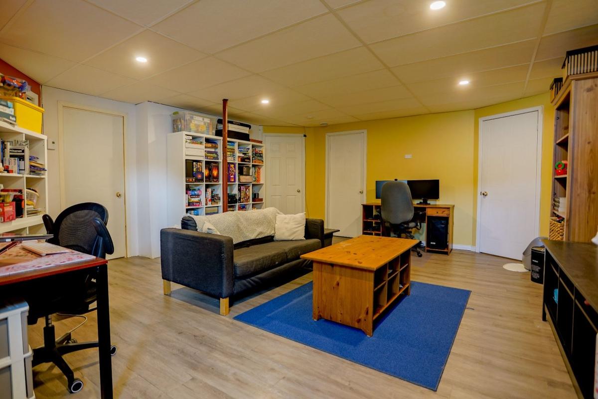 Espace de vie au sous-sol