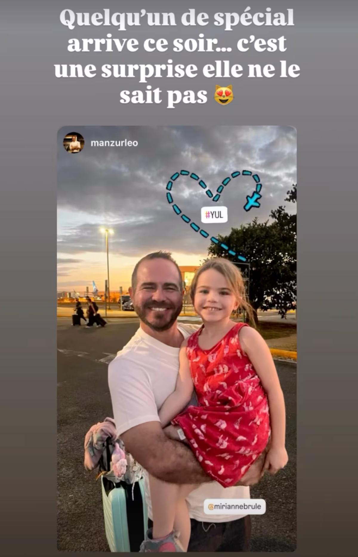 Ex de Mirianne Brûlé avec leur fille