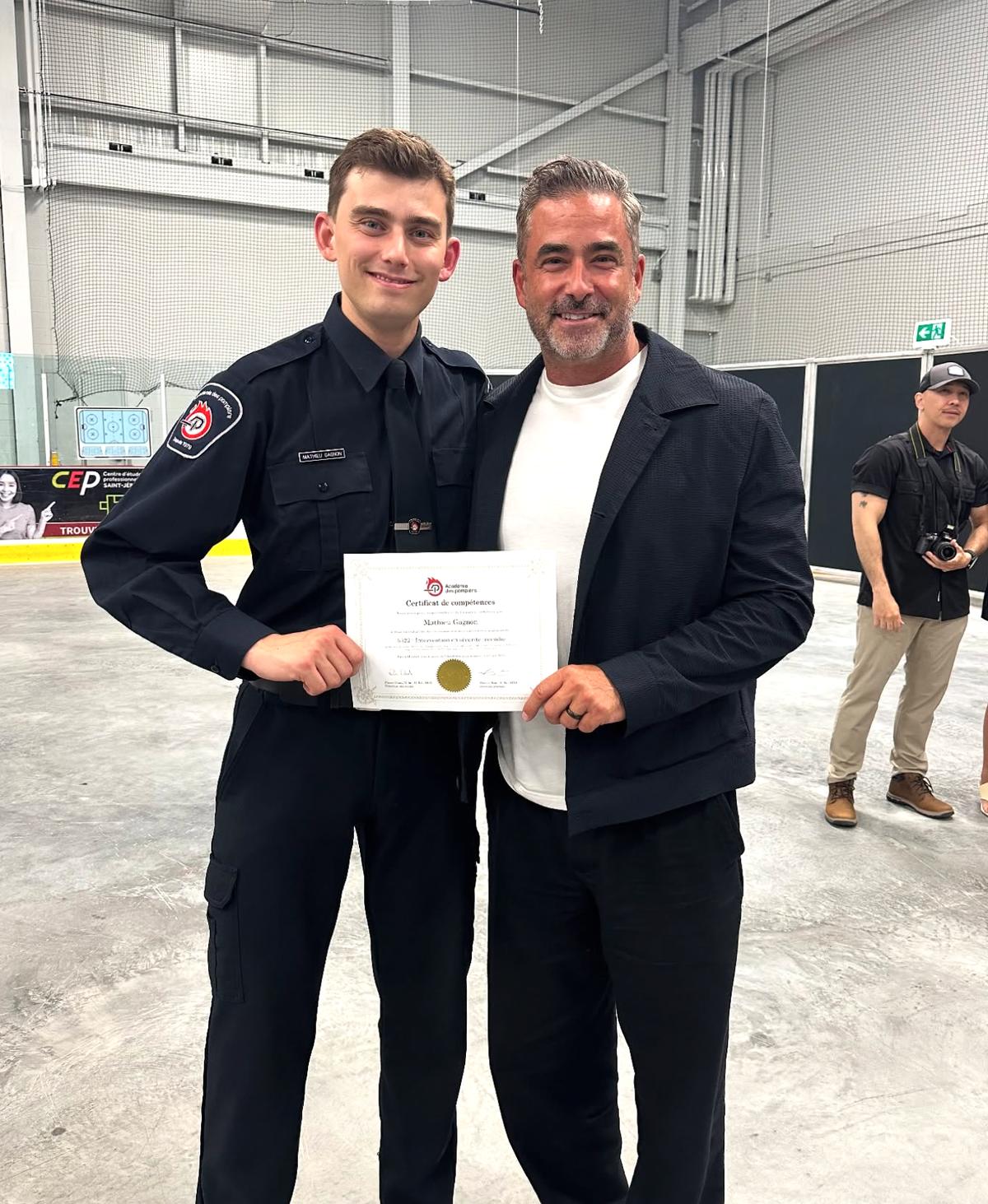 Benoit Gagnon et son fils