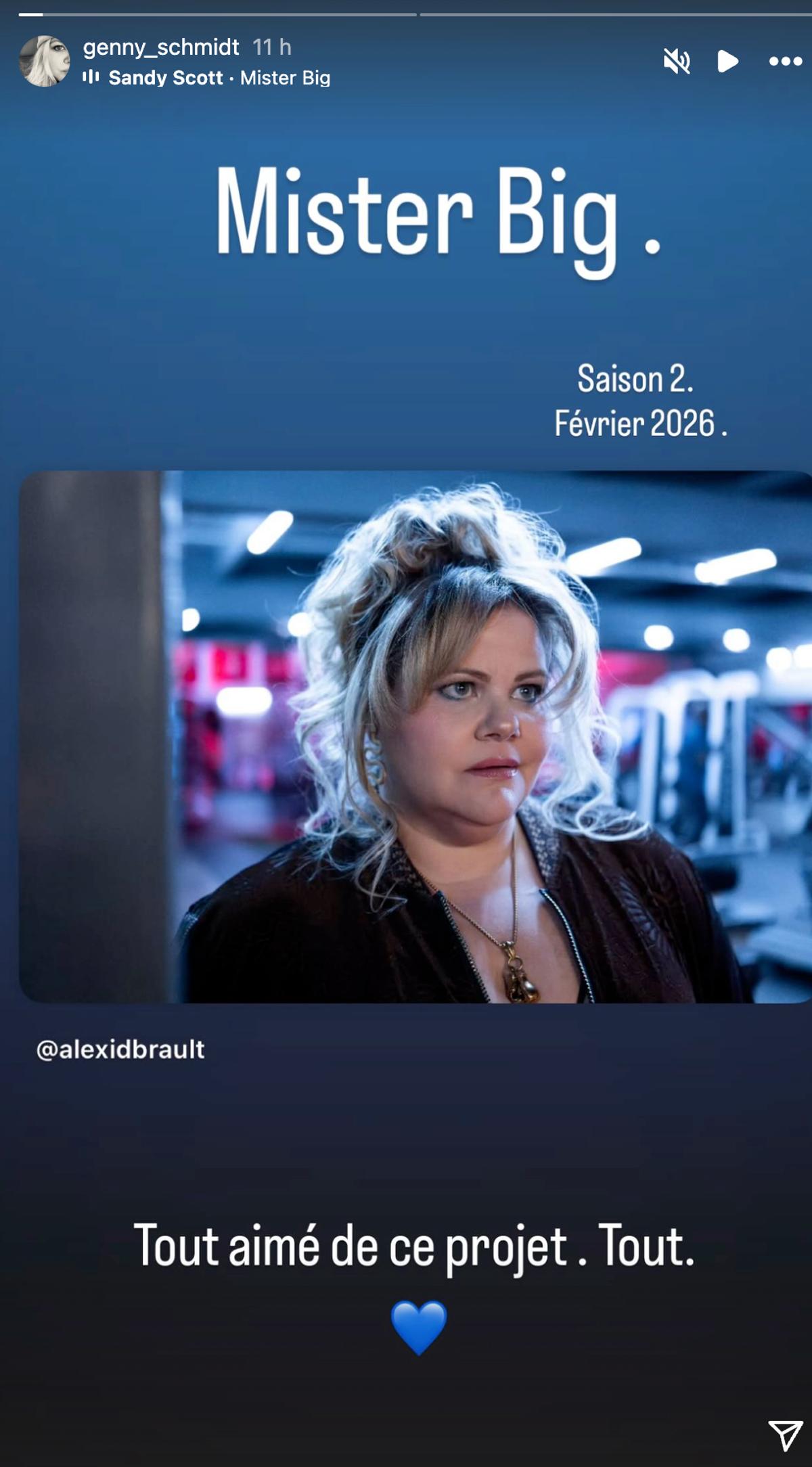 Commentaire de Geneviève Schmidt sur son passage à Mr. Big 2