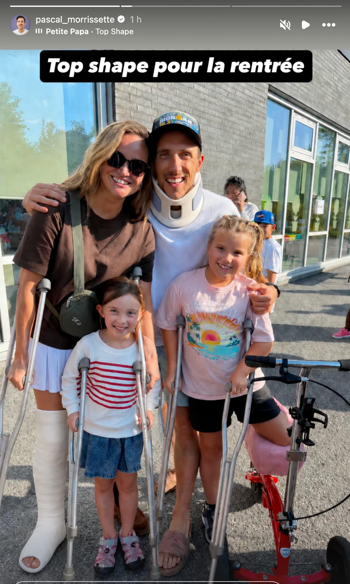 Pascal Morrissette et sa famille
