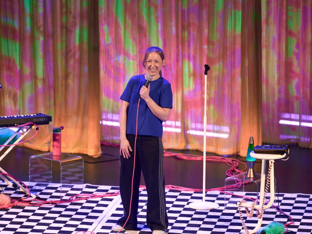 Maude Landry lors de la grande première de son nouveau spectacle