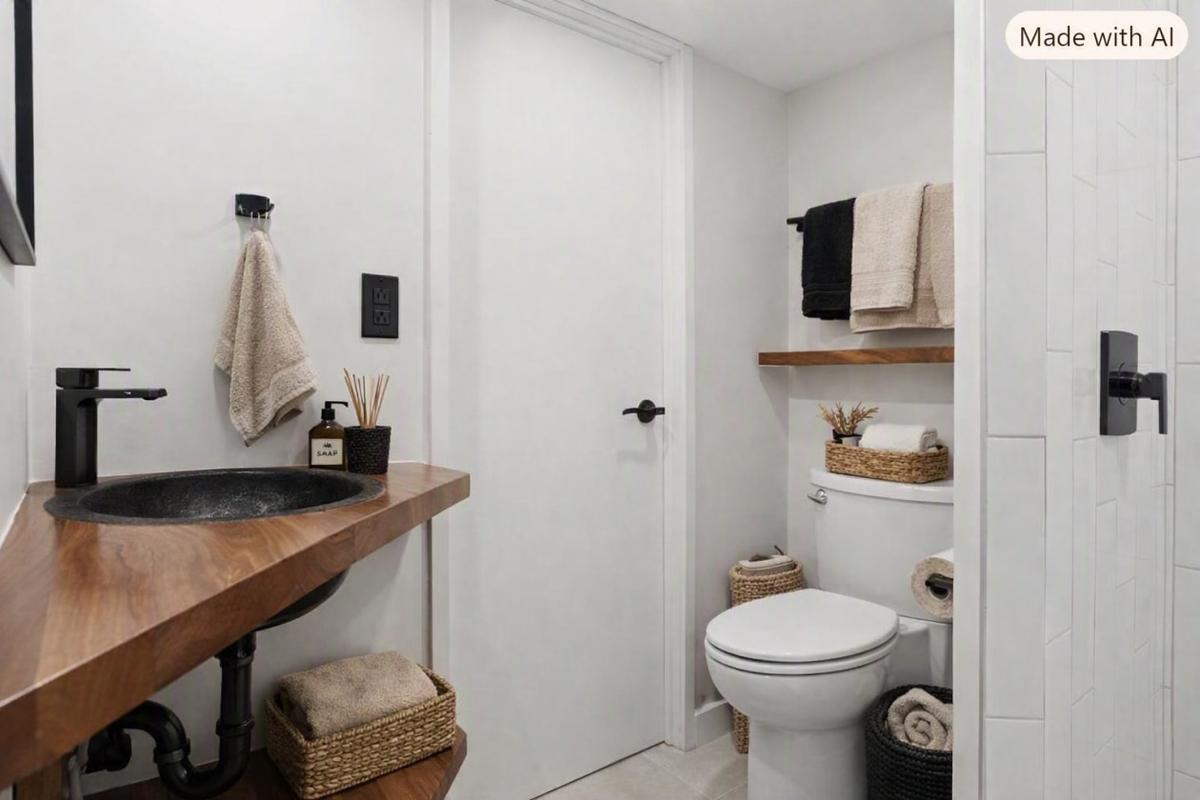 Salle de bain privée du sous-sol