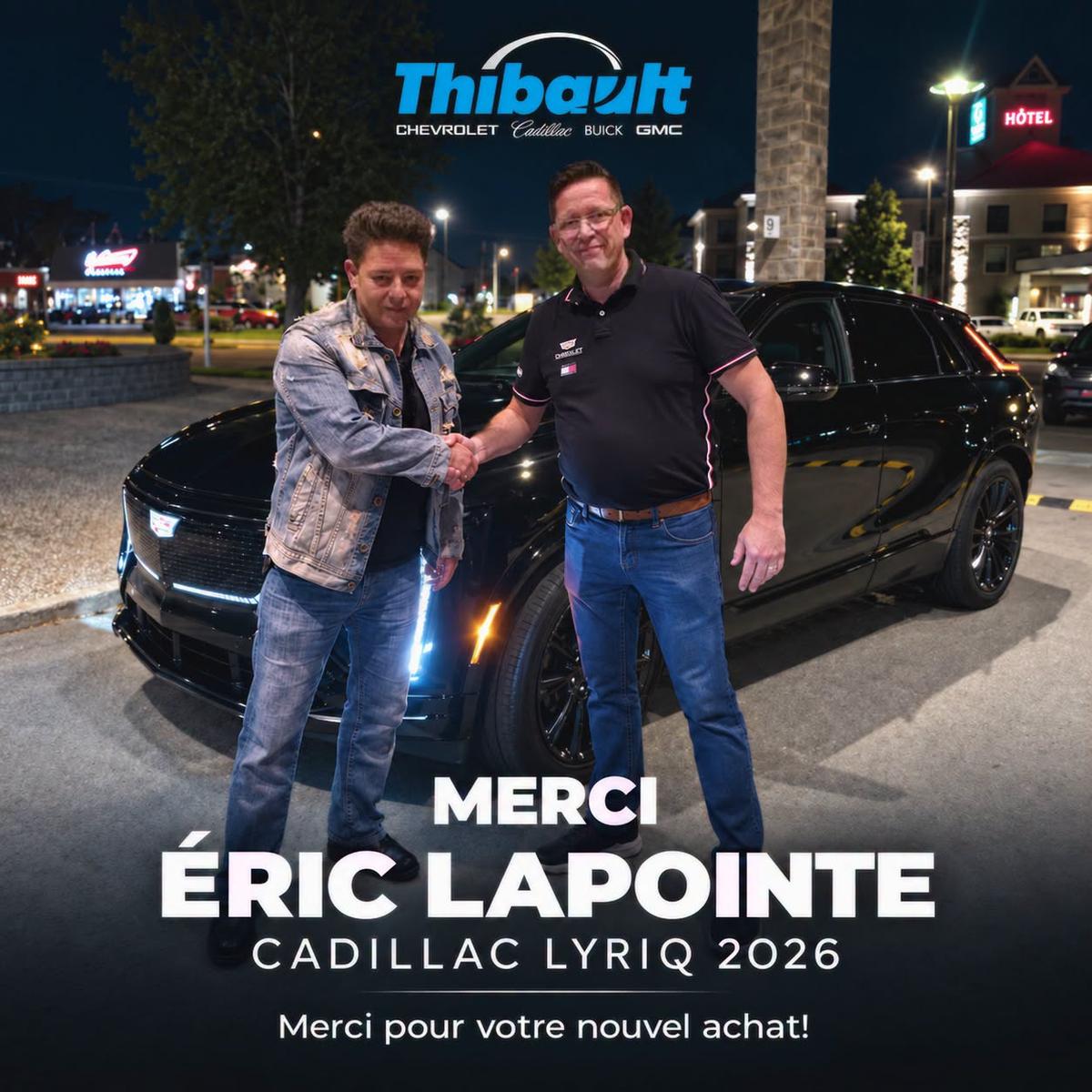 Éric Lapointe et sa nouvelle Cadillac