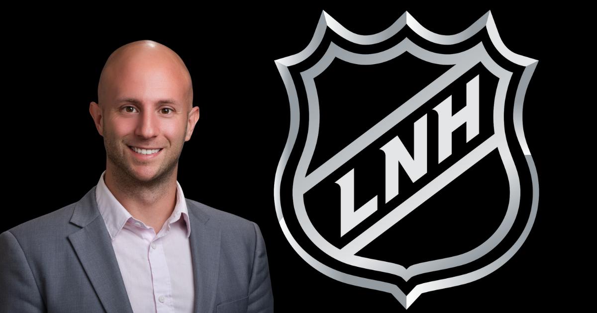 Marco D'Amico et logo LNH