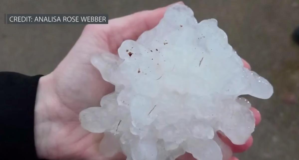 Immense grêlon tombé à Chicago