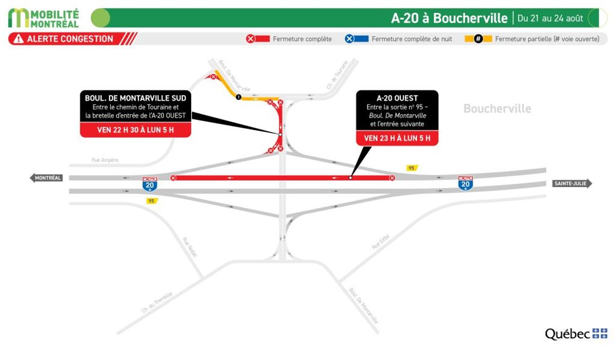 A-20 secteur Boucherville