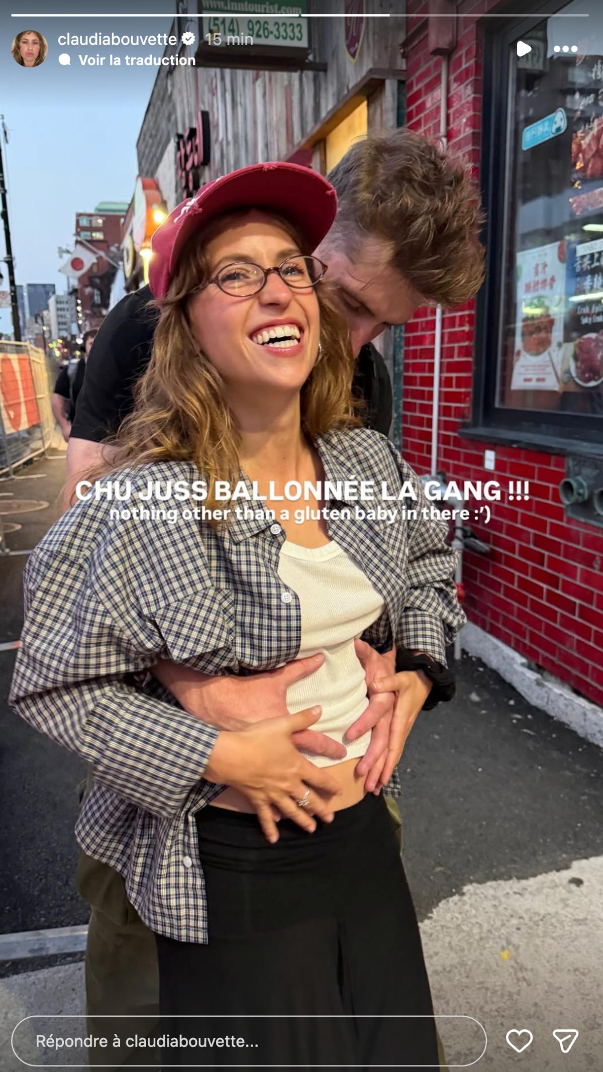 Claudia Bouvette confirme ne pas être enceinte