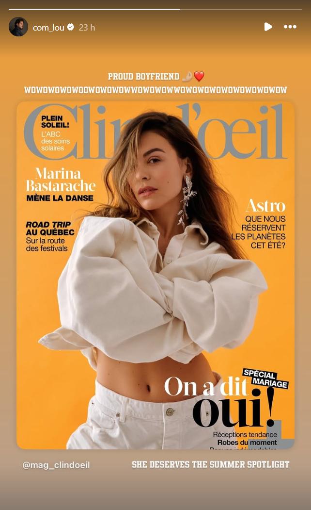 Couverture du magazine Clin d'oeil avec Marina Bastarache