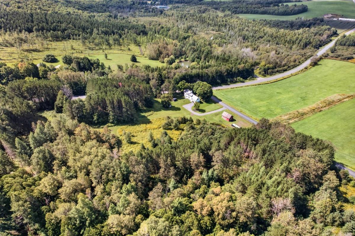 Vue aérienne de la propriété