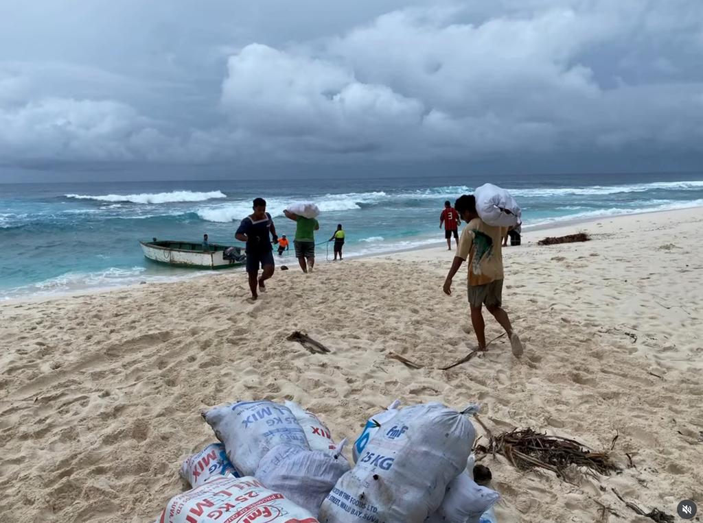 Thor Pedersen lors de son voyage à Tuvalu