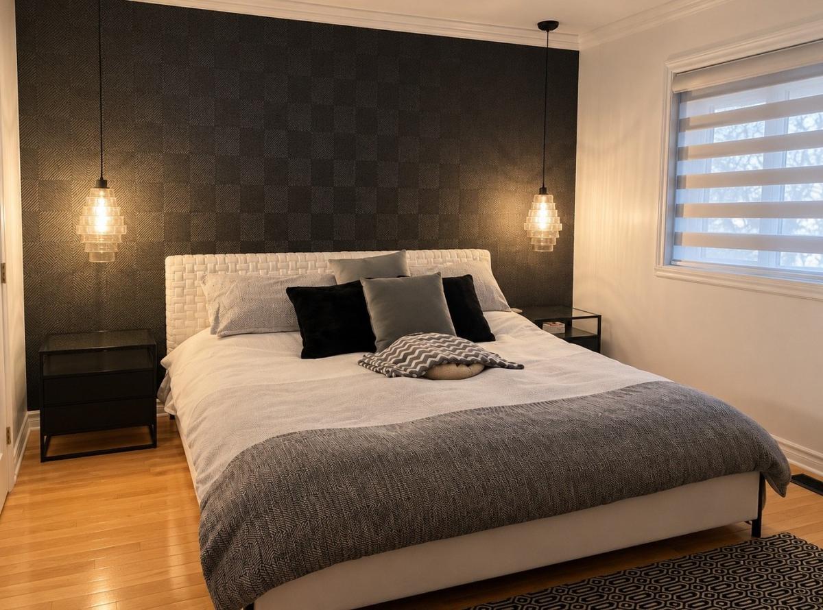 Espace garde-robe de la chambre principale