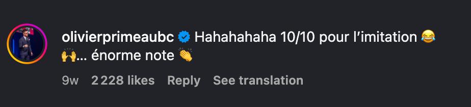 commentaire Instagram