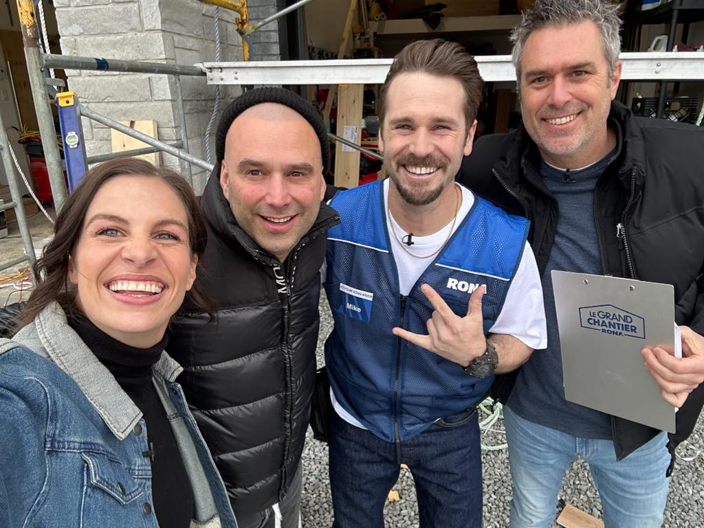 Marie-Lyne Joncas, Daniel Corbin, Alexandre Pronovost (Mike chez Rona) et Pierre-Olivier Cantin