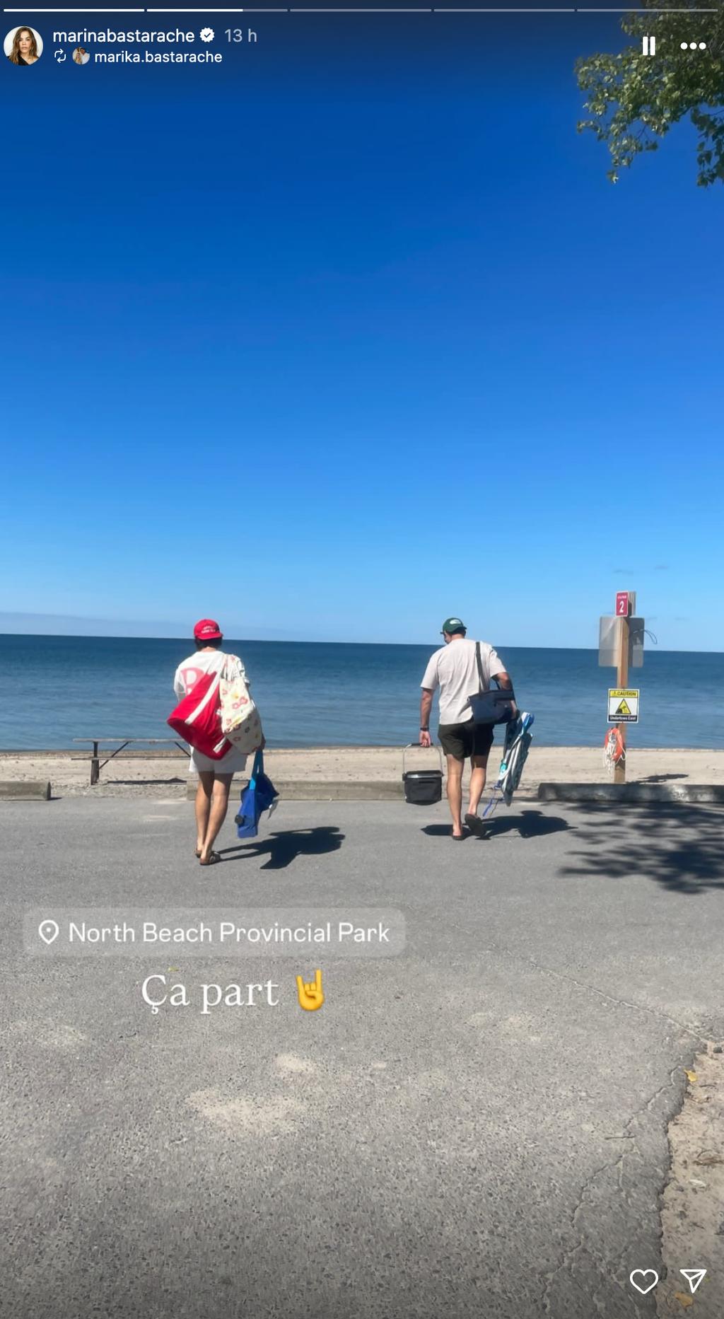 Marina Bastarache en vacances de famille 