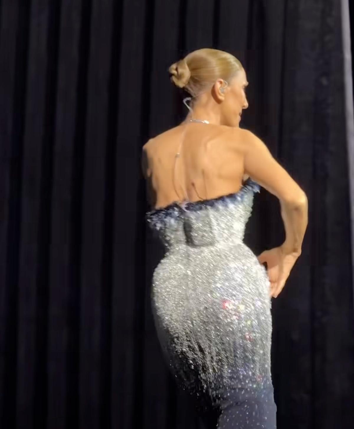 Céline Dion a une nouvelle robe pour ses spectacles