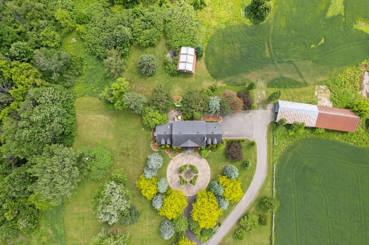 Panorama aérien du domaine