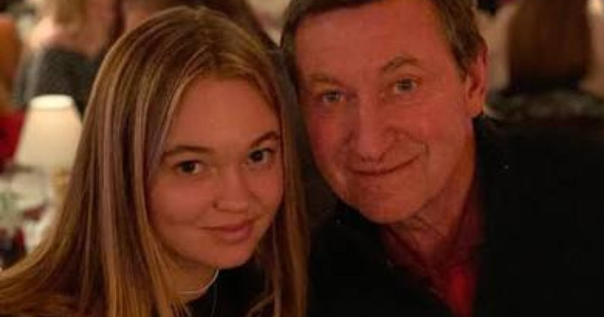 Wayne Gretzky and his daughter Emma.