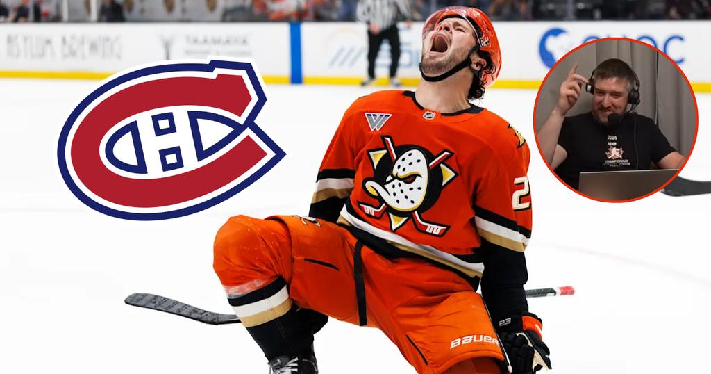 Mason McTavish, Martin Therriault et le logo du CH