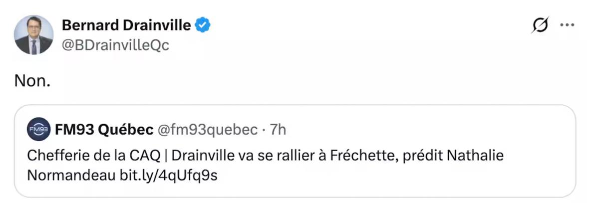 Post de Bernard Drainville