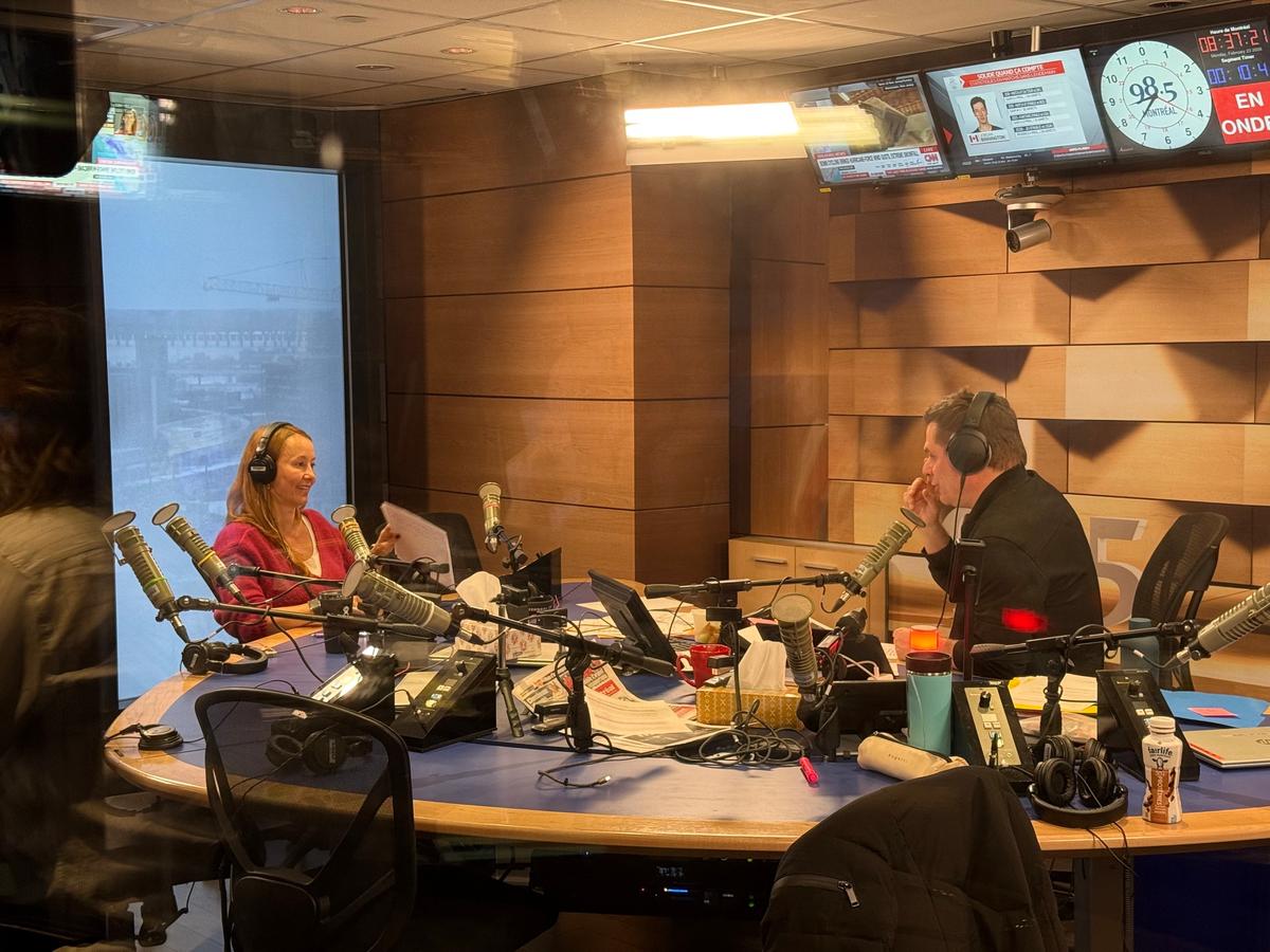 Catherine Brisson et Patrick Lagacé au 98.5 FM