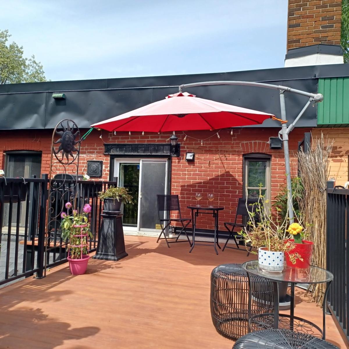 Terrasse privée sur le toit