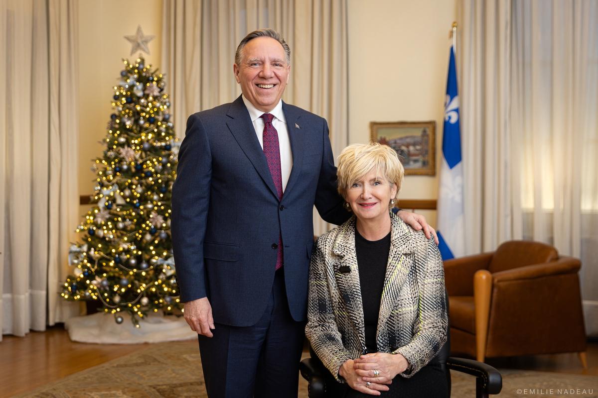 François Legault et Isabelle Brais