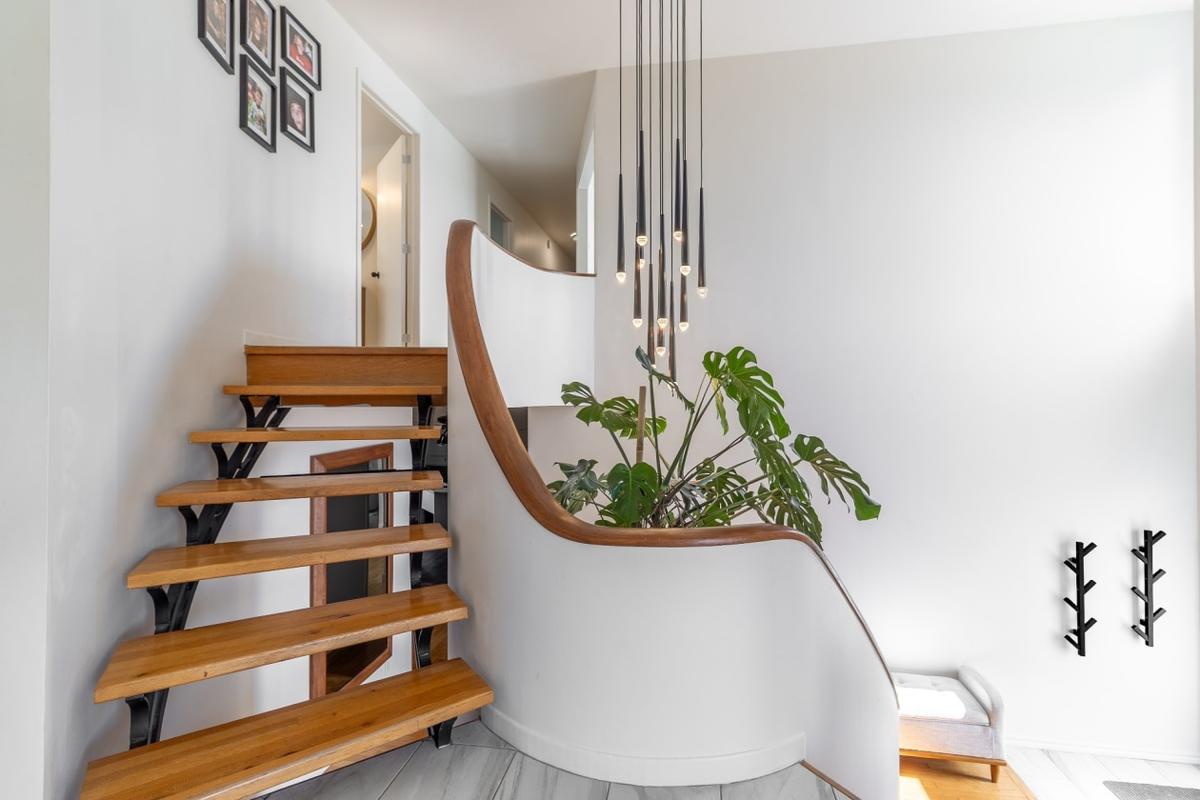 Escalier, vue plongeante