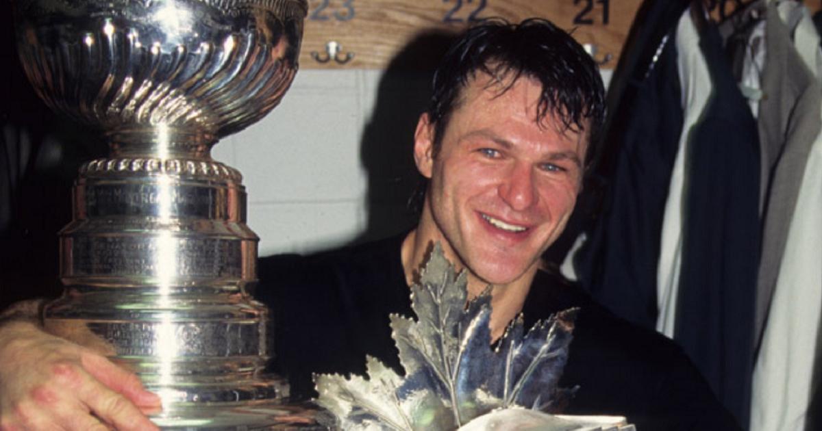 Claude Lemieux-Conn Smythe-Stanley Cup-Bruce Bennett-Getty-